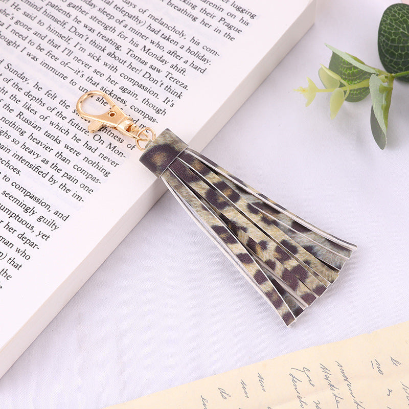 Wholesale Tassel pendant leopard print snake print fashion trend key accessories